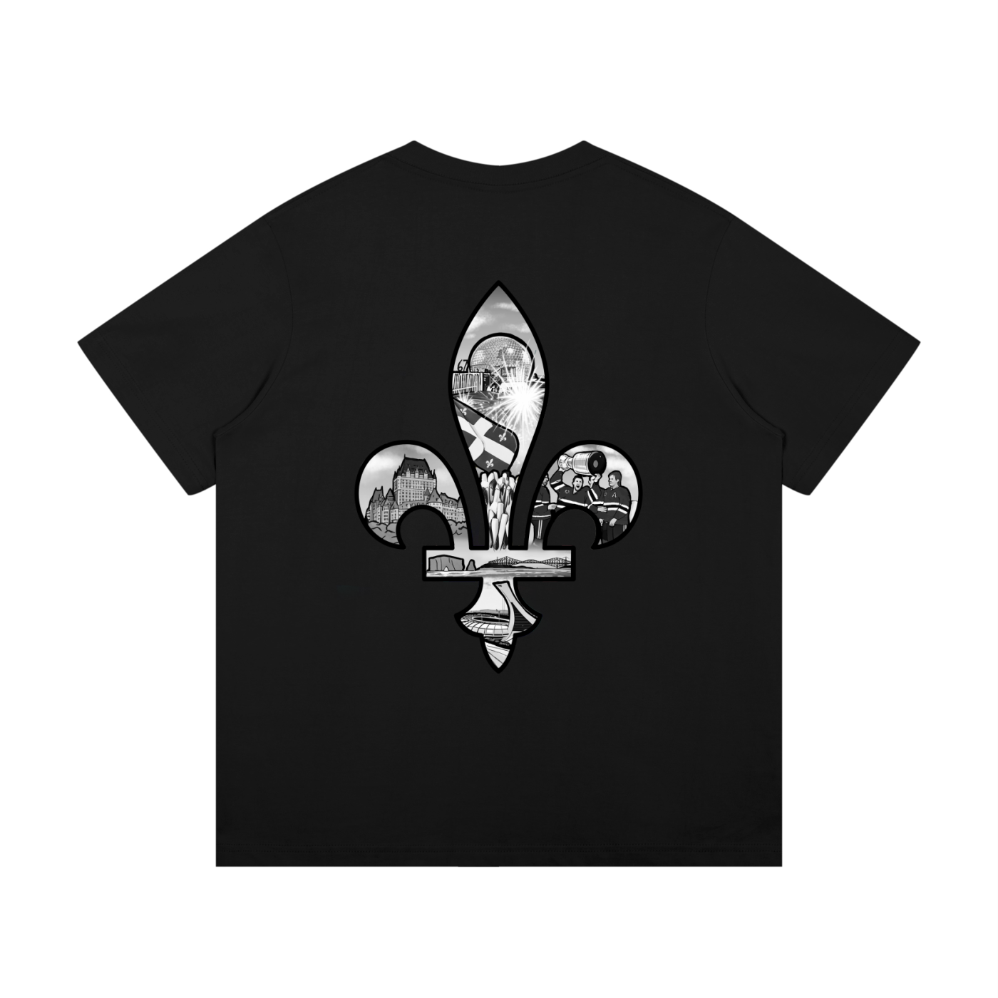 T-Shirt Fleur Monochrome