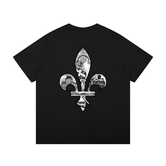 T-Shirt Fleur Monochrome