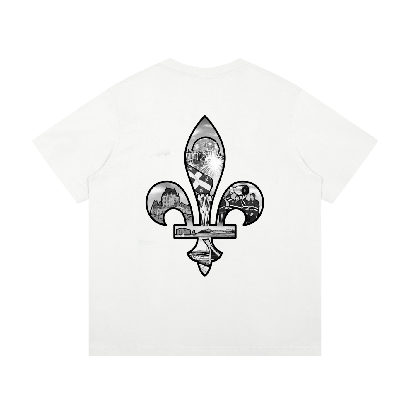T-Shirt Fleur Monochrome